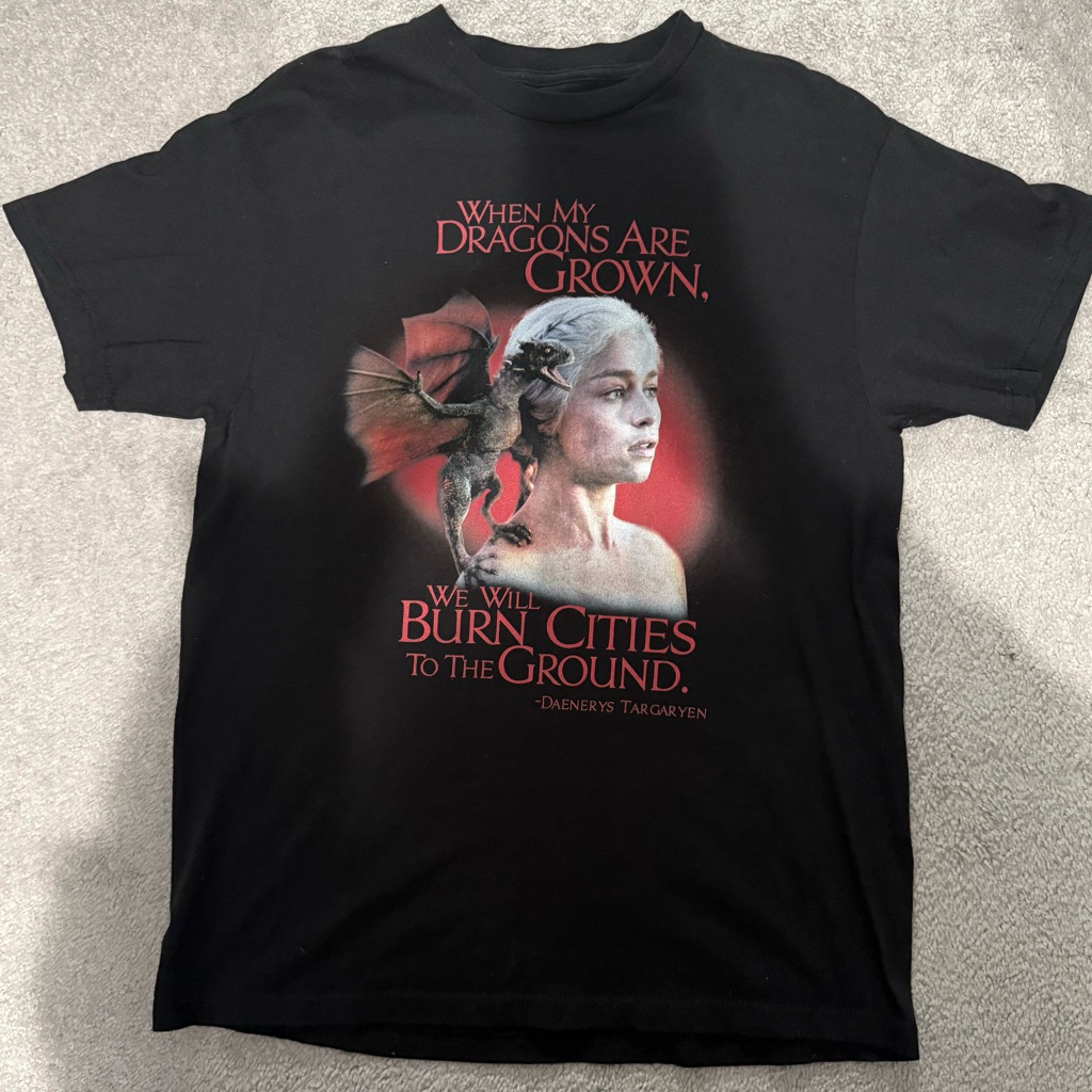 Black Graphic Tee  Short Sleeve